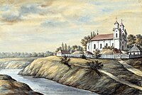 Kościół na rysunku Napoleona Ordy, 1875/1876