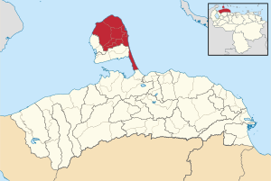 Location in Falcón