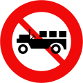 140: No agricultural vehicles or similar vehicles