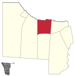 Karte Musese (Wahlkreis) in Namibia