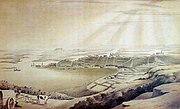 Wendroth: Porto Alegre vista do sul, c. 1852