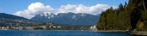 West Vancouver vom Stanley Park aus gesehen