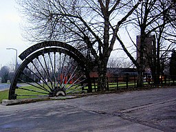 Winding wheel from Yorkshire Main Colliery