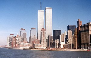 World trade center new york city from hudson c...