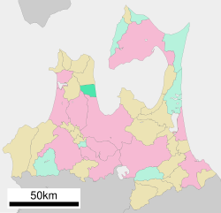 Location of Yomogita in Aomori Prefecture