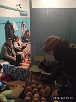 Гуманітарна доставка до бомбосховищ, Луганська обл, березень 2022 року