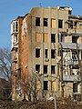Тріщина на будинку «Табачник» після вибуху російської ракети