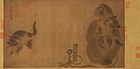Małpa i koty (fragment), Yi Yuanji, XI w.