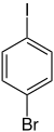 Strukturformel von 1-Brom-4-iodbenzol