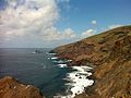 Acantilados del municipio de Garafía y la playa de El Callejoncito. Norte de la Isla de La Palma.