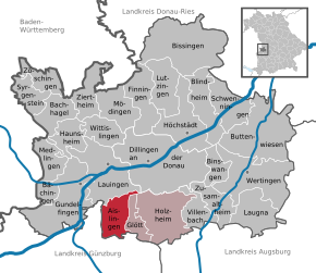 Poziția localității Aislingen