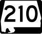 State Route 210 marker
