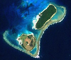 Снимок островов со спутника