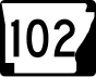 Highway 102 marker