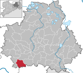 Kaart van Arnsdorf (Bautzen)