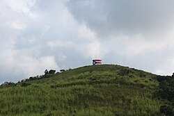 View of a hill in Asomante