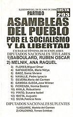 Asamblea del Pueblo por Socialismo y Libertad