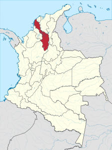 Dipartimento di Bolívar – Localizzazione