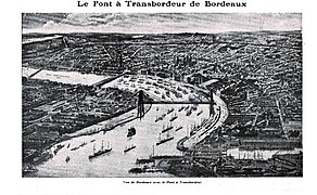 Projet du futur pont transbordeur (1910).