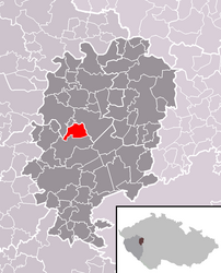 Březina – Mappa