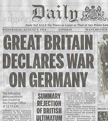 Daily Mail on Aug 5 Britain declares war--Daily Mail Aug 5, 1914.jpg