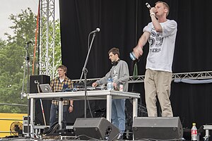 Raper Buka i Skor na festiwalu Ursynalia 2014