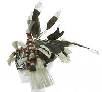 A Dayak feathered hat beluko