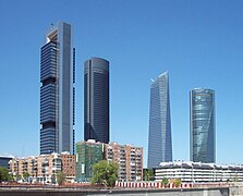 Rascacielos del complexu empresarial CTBA de Madrid, 2004 a 2009