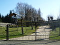 Friedhof in Calvörde-Velsdorf mit kleiner Allee