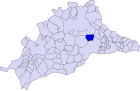 Расположение муниципалитета Касабермеха на карте провинции