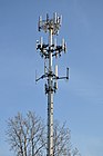 Cell phone tower in Palatine, Illinois, USA.