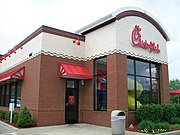 A Chick-fil-A restaurant in Cranberry Township, Pennsylvania
