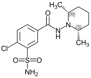 Clopamid Strukturformel