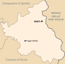 Delegazione di Rieti – Mappa
