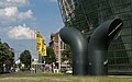 Dortmund, Skulpturen gegenüber dem Hauptbahnhof
