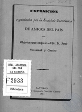 Exposición organizada por la Sociedad Económica de Amigos del País..., 1885.