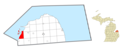 Location within Huron County