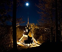 A stave church in Norway Fantoft smt.jpg