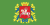 Flagge der Wizebskaja Woblasz