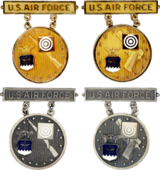 Former USAF Gold and Silver Elementary EIC Badges.png