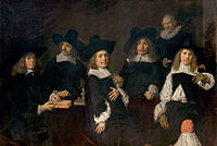 Rectores del asilo de ancianos de Haarlem - Óleo sobre lienzo, 172,5 x 256 cm, Museo Frans Hals, Haarlem.