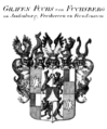 Gemehrtes Wappen der Grafen Fuchs von Fuchsberg zu Jaufenburg