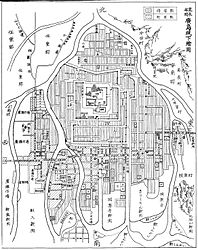『寛永年間広島城下絵図』。"ねこやはし"が確認できる。