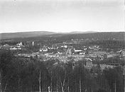 Vy över Grängesberg år 1895.