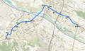 1997年新竹都会区大众捷运系统蓝线路线图