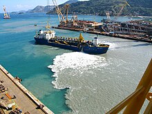Siltation caused by sewage sludge from shipyard in Rio de Janeiro. Jacuecanga Angra dos Reis Rio de Janeiro Brazil Brasfels.JPG