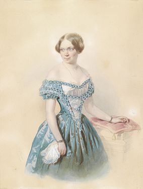 Η Μαρί φον Έμπνερ-Έσενμπαχ το 1851.