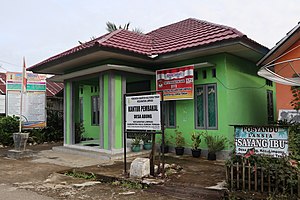 Kantor kepala desa (pembakal) Abung