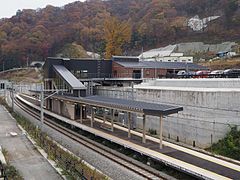 駅遠景（2015年11月）