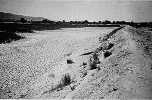 Fig. K1. An earthen bund to retain runoff for crop production